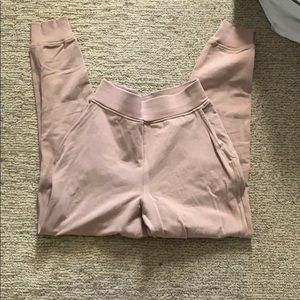 High rise warm down joggers